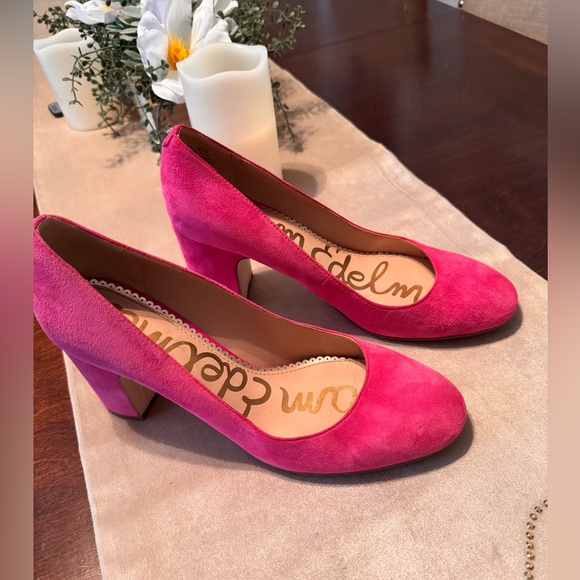 Sam Edelman pink block heels - Picture 2 of 6